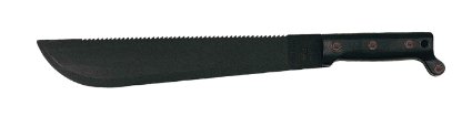 Ontario 1-18 Sawback Machete 18 in Blk Blade Polymer Handle
