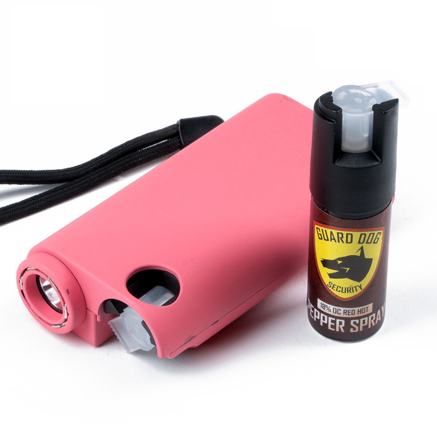 Guard Dog All-In-One Stun Gun Flashlight Pepper Spray -Pink