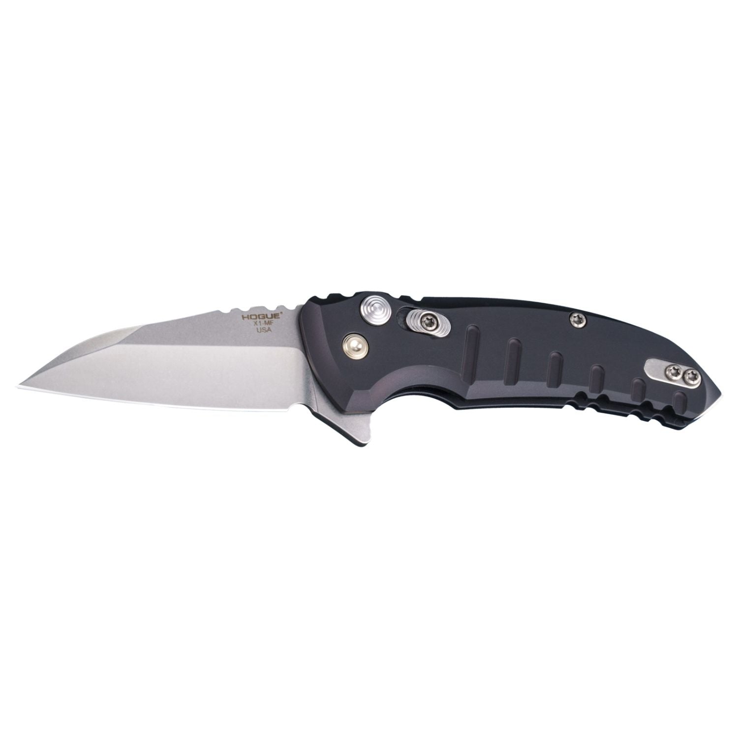 Hogue X1 2.75 in Folder Wharncliffe Blade Alum Matte Black