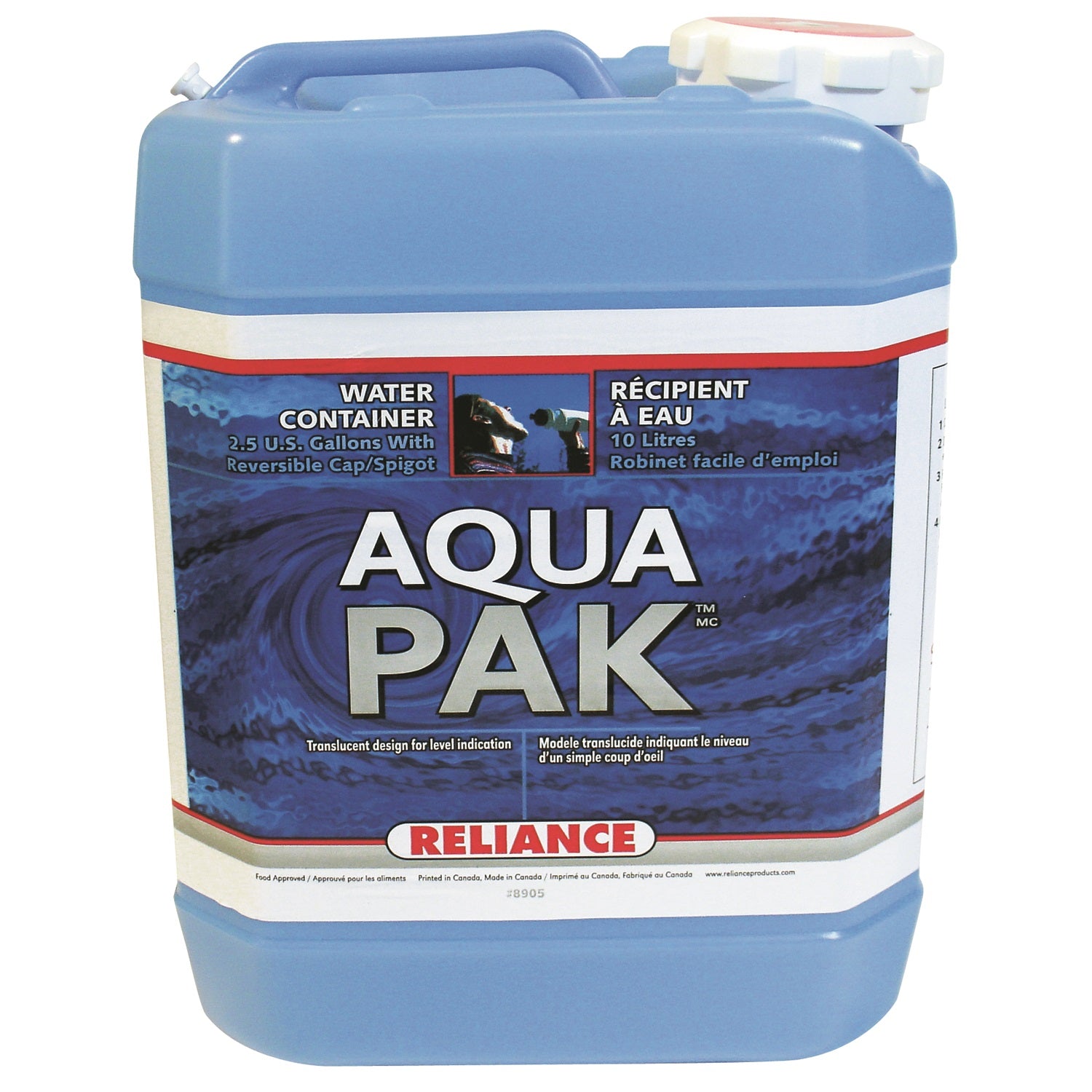 Reliance Water-Pak Water Container 2.5 Gallon