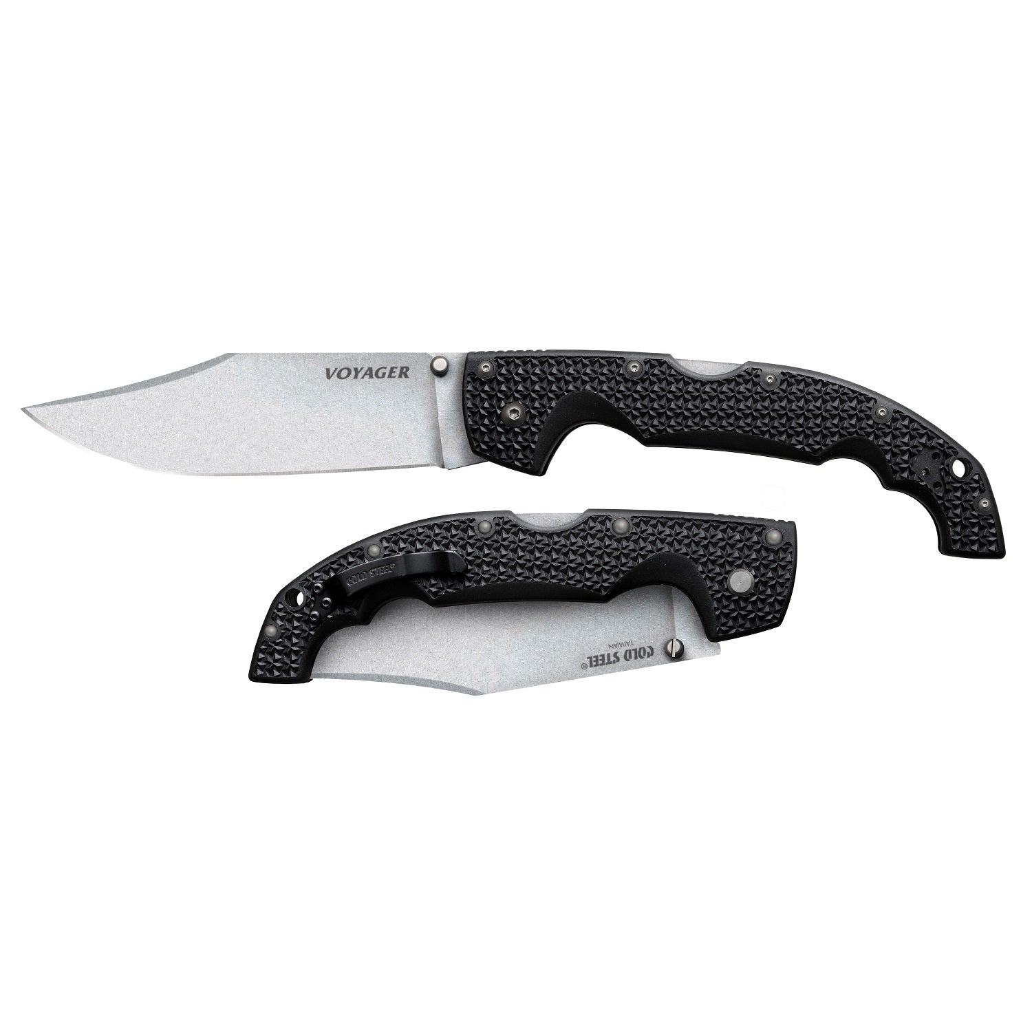 Cold Steel Voyager XL 5.5 in Plain Black GFN Handle