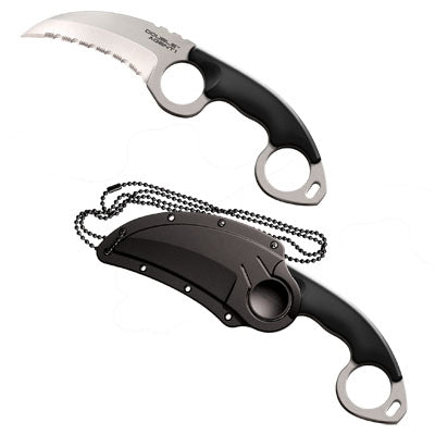 Cold Steel Double Agent I Fixed Blade 3 in Serrated Polymer