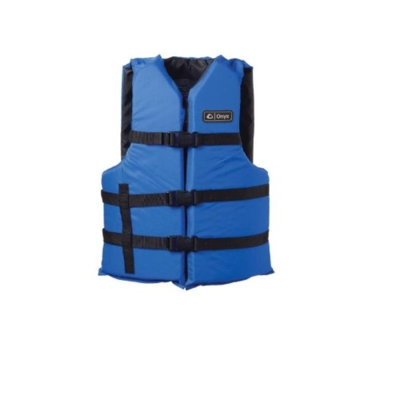 Onyx Universal Adult Extra-Large Boating Vest Blue 2XL 4XL