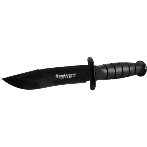 S and W CKSUR1 Fixed 5.88 in Black Blade Aluminum Handle